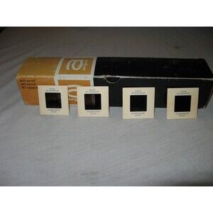 Argus Lot  67 Color Transparency Slides From 1965 Assorted Subjects Original Box